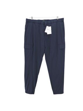NWT THEORY Men's Cargo Pants Eclipse Blue Skiv Roscoe Wool Blend Size XL